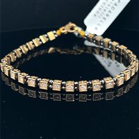 Bracelet Spadarella Man in Silver Zircone SPBR524-GIALLO - SPBR524-GIALLO